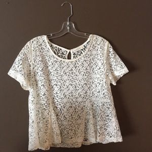 Sheer lace top